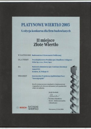 PLATYNOWE WIERTŁO 2005